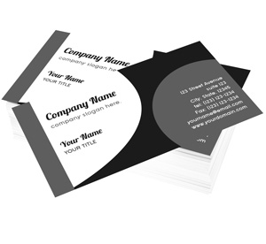 Business Card Design Basic Black 1